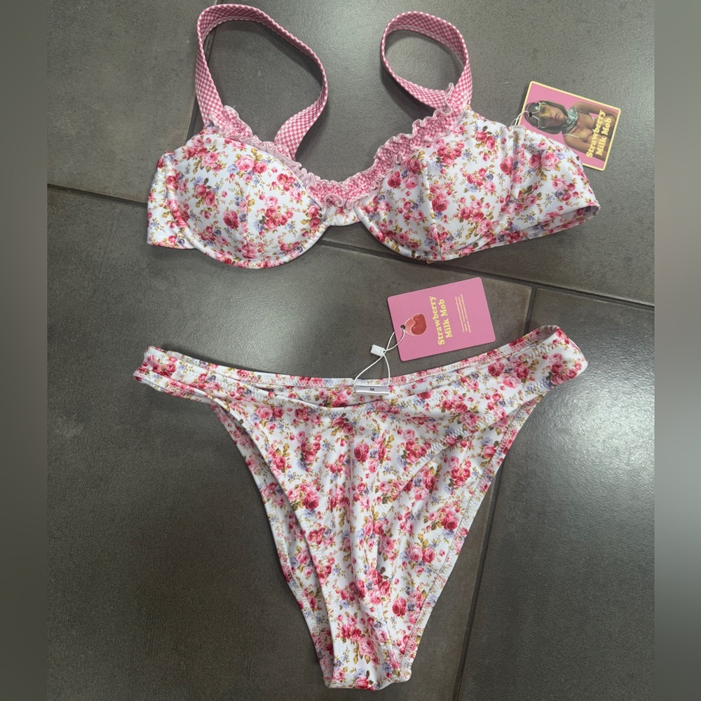 Strawberry Milk Mob Bikini Set